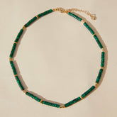 Handmade Malachite Bead Necklace